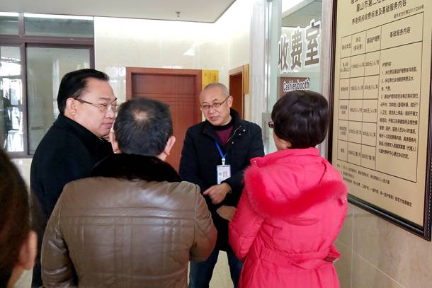 市政协副主席祝明洪莅临我院龚村养护中心调研